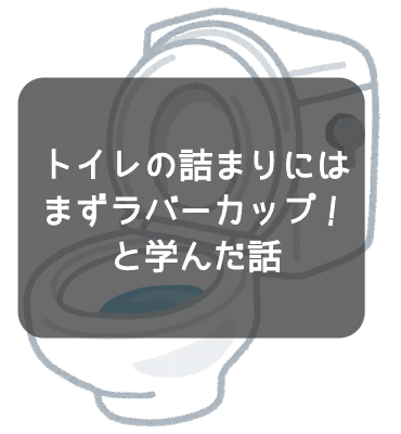 トイレの詰まりにはまずラバーカップ と学んだ話 品川で子育てするママのブログ Mybabis マイベビズ
